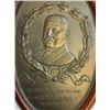 Image 3 : ANTIQUE GERMAN PAUL VON HINDENBURG BRASS PLAQUE