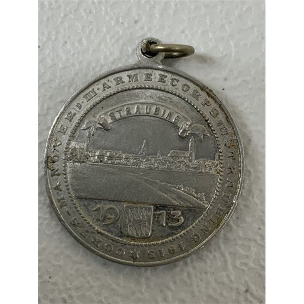 IMPERIAL GERMANY 1913 STRAUBING III ARMEECORPS MANOVER MEDAL