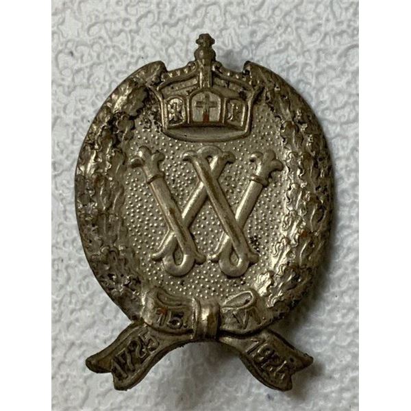 IMPERIAL GERMANY 200 YEARS GERMAN EMPIRE ANNIVERSARY BADGE