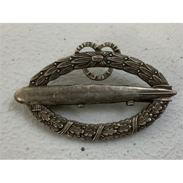 IMPERIAL GERMAN NAVAL AIRSHIP BADGE C.E.JUNCKER BERLIN