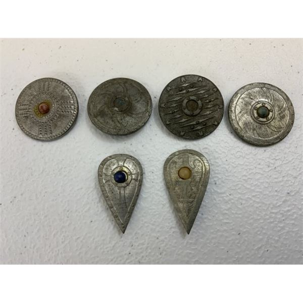 GERMANY THIRD REICH W.H.W. NORDIC VIKING SHIELDS PINS TINNIES LOT OF 6