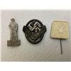 Image 1 : NAZI GERMANY LOT OF 3 PINS BADGES