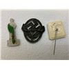 Image 2 : NAZI GERMANY LOT OF 3 PINS BADGES