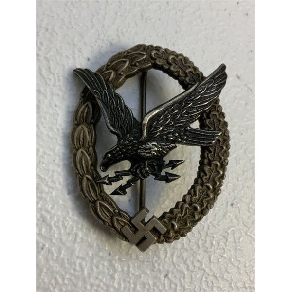 WWII GERMAN LUFTWAFFE RADIO OPERATORS BADGE