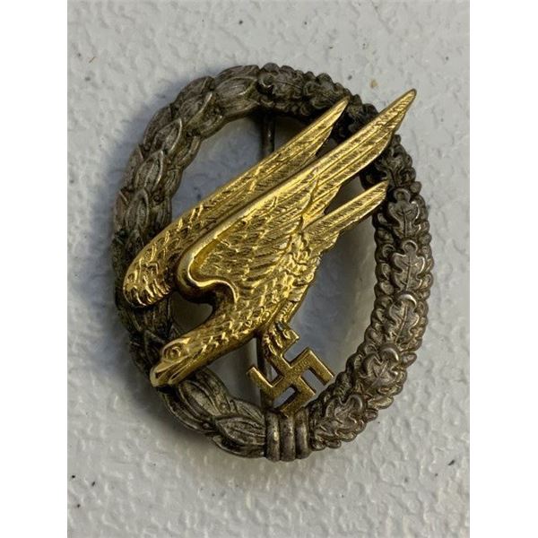 WWII GERMAN LUFTWAFFE PARATROOPER Fallschirmjager BADGE GWL