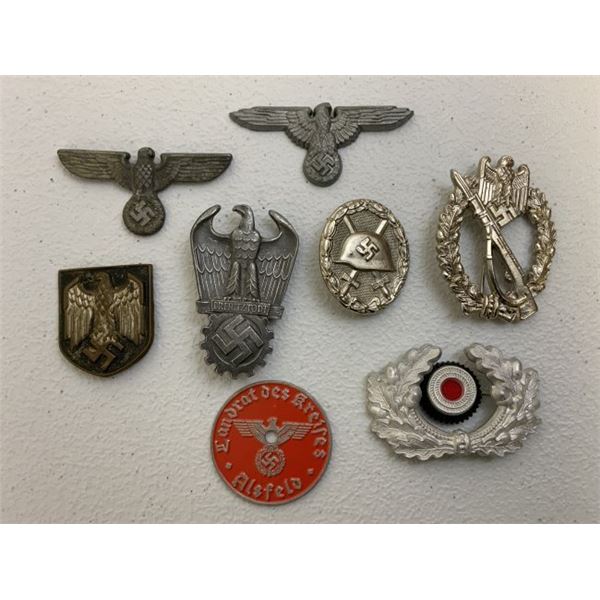 NAZI GERMANY THIRD REICH INSIGNIA AND AWARDS REENACTORS LOT