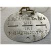Image 1 : WWII GERMAN ARMY SOLDIER'S ALUMINUM DOG TAG WITH NECK STRAP