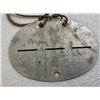Image 3 : WWII GERMAN ARMY SOLDIER'S ALUMINUM DOG TAG WITH NECK STRAP