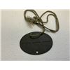 Image 4 : WWII GERMAN ARMY SOLDIER'S ZINK DOG TAG WITH NECK STRAP