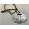 Image 2 : WWII GERMAN ARMY SOLDIER'S ALUMINUM DOG TAG WITH STRAP