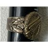 Image 3 : WWII GERMAN LUFTWAFFE PARATROOPER SILVER RING WITH OAK LEAVES