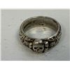 Image 4 : WWII GERMAN SILVER SS SCULL RING DEAT'S HEAD SS