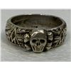 Image 7 : WWII GERMAN SILVER SS SCULL RING DEAT'S HEAD SS
