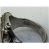Image 7 : WWII GERMAN SILVER SCULL SS RING