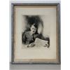Image 6 : ADOLF HITLER PORTRAIT PERIOD PRINT FRAMED ARTIST SIGNED