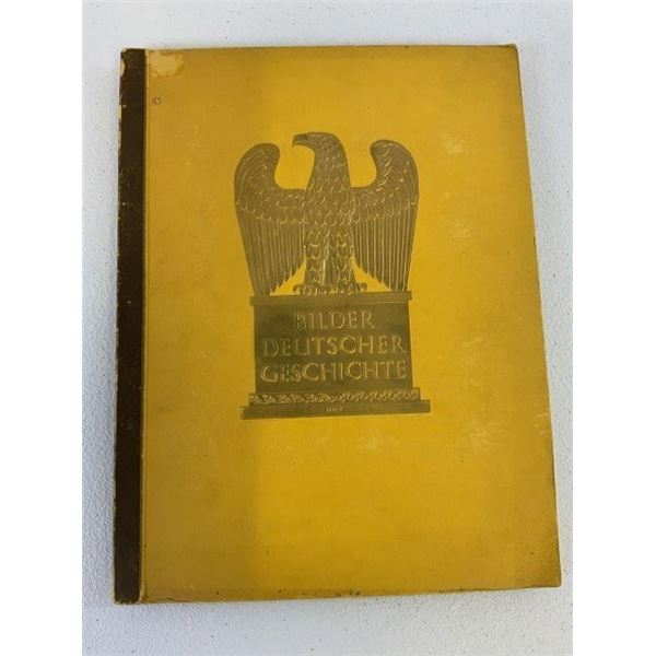NAZI GERMANY 1936 "BILDER DEUTSCHER GESCHICHTE" CIGARETTE CARD ALBUM - COMPLETE