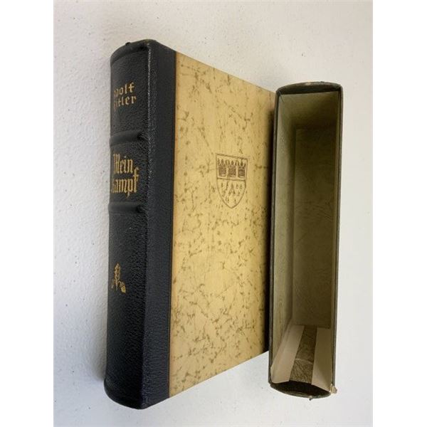 NAZI GERMANY RARE 1937 WEDDING EDITION OF ADOLF HITLERS MEIN KAMPF