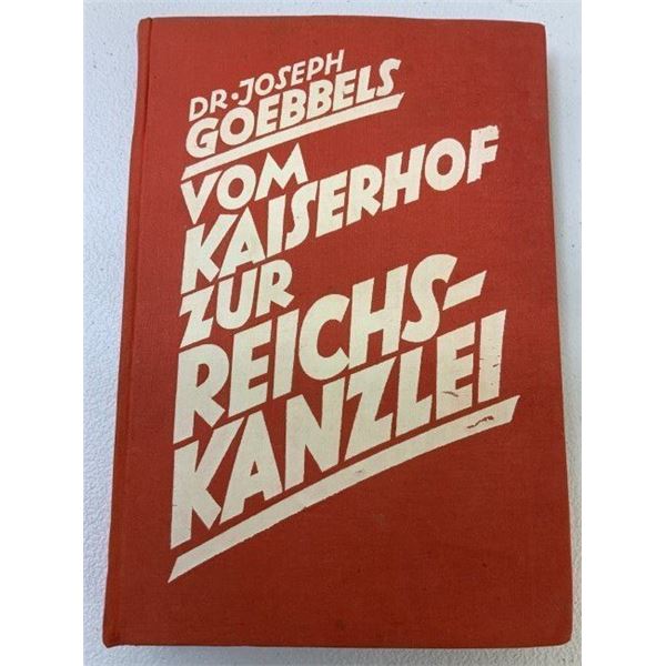 NAZI GERMANY BOOK BY DR. JOSEPH GOEBBELS 1934