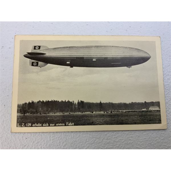 GERMANY THIRD REICH ZEPPELIN PHOTO POST CARD