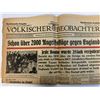 Image 2 : GERMANY THIRD REICH WWII GERMAN NEWSPAPER "Volkisher Beobachter" JANUARY 3 , 1941