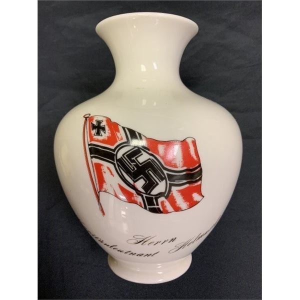 WWII GERMAN U-BOAT U-159 COMMANDER Helmut Friedrich Witte PERSONALIZED PORCELAIN VASE