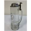 Image 5 : WWII GERMANY RARE LUFTWAFFE LUFTGAU MOSKAU 1944-45 GLASS PEWTER LID BEER STEIN