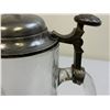 Image 7 : WWII GERMANY RARE LUFTWAFFE LUFTGAU MOSKAU 1944-45 GLASS PEWTER LID BEER STEIN