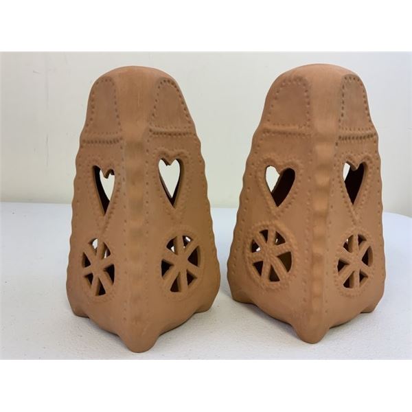 THIRD REICH GERMAN PORCELAIN ALLACH SS-JULLEUCHTER YULE CANDLE HOLDER LOT OF 2