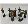 Image 5 : GERMAN NAZI PERIOD LINEOL / ELASTOLIN TOY SOLDIERS ARMY LOT OF 7