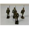 Image 4 : GERMAN NAZI PERIOD LINEOL / ELASTOLIN TOY SOLDIERS ARMY LOT OF 4