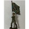 Image 1 : GERMAN NAZI PERIOD LINEOL TOY SOLDIERS ARMY FLAG BEARER