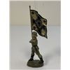 Image 1 : GERMAN NAZI PERIOD LINEOL TOY SOLDIERS ARMY FLAG BEARER