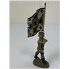 Image 3 : GERMAN NAZI PERIOD LINEOL TOY SOLDIERS ARMY FLAG BEARER