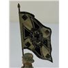 Image 5 : GERMAN NAZI PERIOD LINEOL TOY SOLDIERS ARMY FLAG BEARER