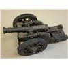 Image 4 : ANTIQUE MODEL OF A METAL CANNON WITH WOODEN MOUNT