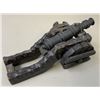 Image 6 : ANTIQUE MODEL OF A METAL CANNON WITH WOODEN MOUNT