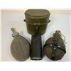 Image 1 : WWII MILITARY COLLECTABLES LOT CANTEENS MESS KIT