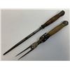 Image 1 : ANTIQUE BRITISH VICTORIAN ICE PICK AND FORK SET