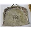 Image 2 : ANTIQUE SILVER BUTLER DECORATED DUST PAN AND BRUSH