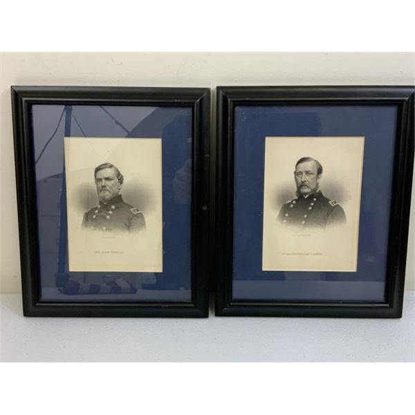 USA CIVIL WAR GENERALS FRAMED PICTURES