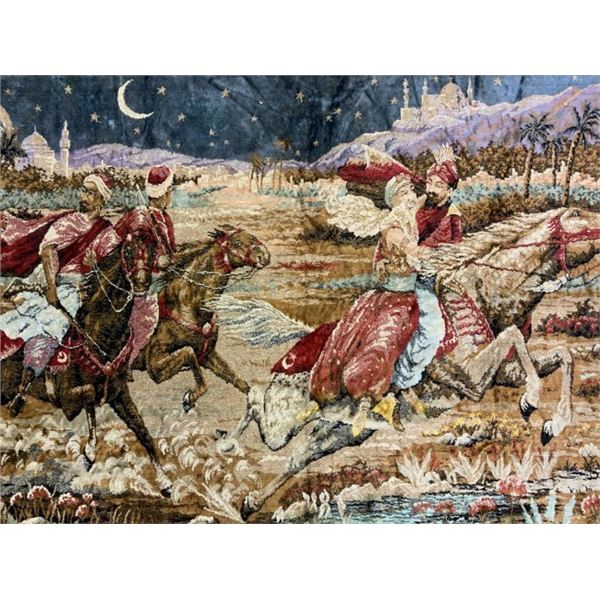 ANTIQUE TURKISH WALL DECORATING RUG