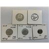 Image 1 : IMPERIAL RUSSIA LOT OF 5 IMPERIAL RUSSIAN NICHOLAS II SILVER COINS