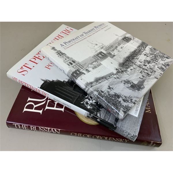 LOT OF 3 IMPERIAL RUSSIA RELATED ILLUSTRATED ALBUM BOOKS