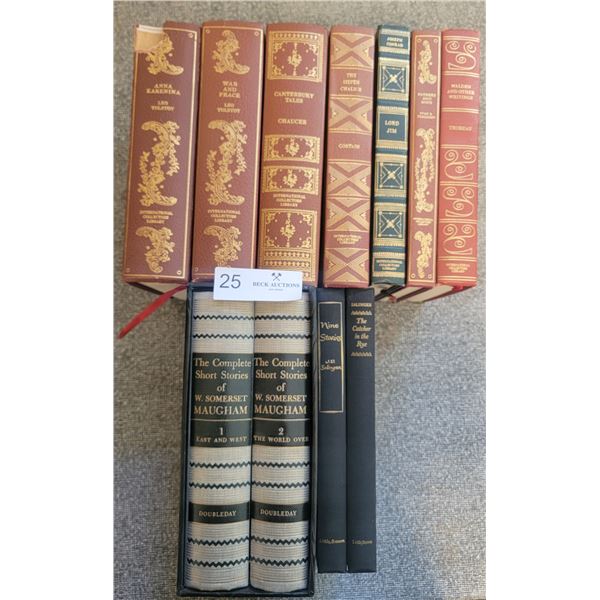 A Large Assortment Of Classic Works By A Number Of Prominent Authors( Tolstoy, J.D. Salinger, etc.)