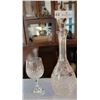 Image 3 : A Stunning Crystal Wine Decanter, Accompanied By 18 Beautiful Crystal Wine Glasses