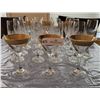 Image 2 : A Beautiful Collection of Crystal Champagne Glasses; Accompanied By 6 Gold-Rim Martini Glasses.