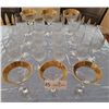 Image 3 : A Beautiful Collection of Crystal Champagne Glasses; Accompanied By 6 Gold-Rim Martini Glasses.