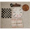 Image 1 : An Assortment Of Excellent Game Boards (Chess, Backgammon, Amish Board, Crib, and Peg Solitaire)