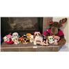 Image 1 : A Hilarious Assortment Of Stuffed Animals; Including 8 T.Y. Babies, Garfield, and Xmas Stuffies
