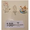 Image 1 : A Stunning Assortment Of Glass Ornaments ( Bell-Swarovski, Church, and Tea Pot)